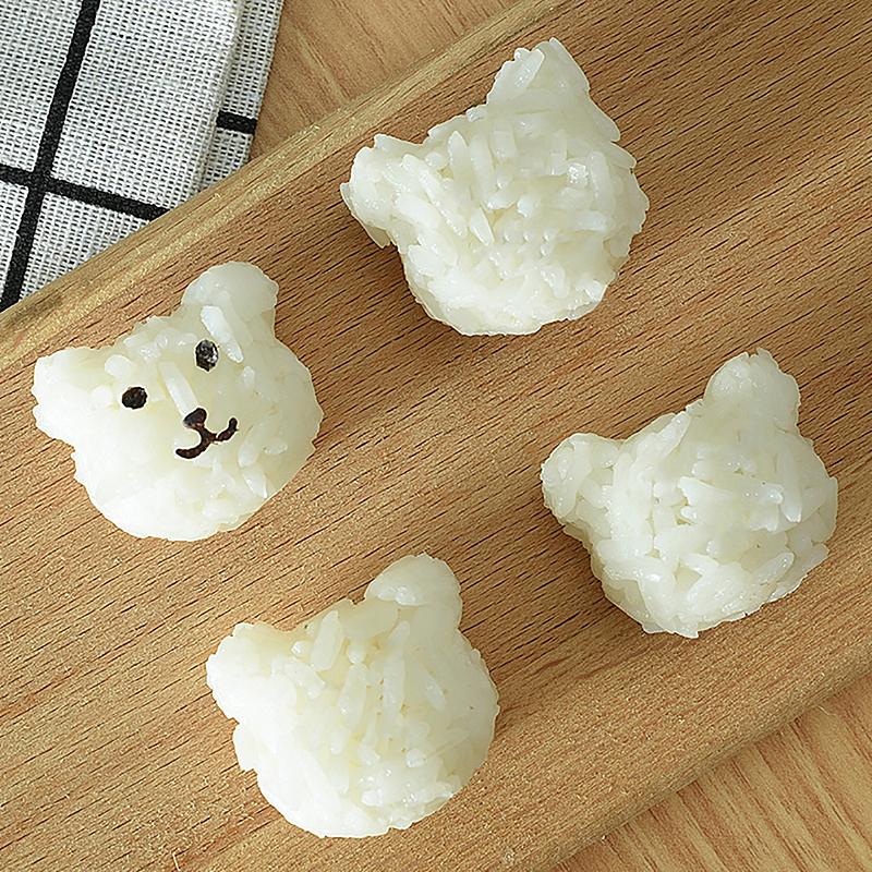 Kreslený Mini Medvídek Forma na Rýžové Koule Kreativní Tvar Sushi Mořské Řasy Kuchyňské Nástroje na Sushi Bento DIY Sushi Embosovací Zařízení Forma
