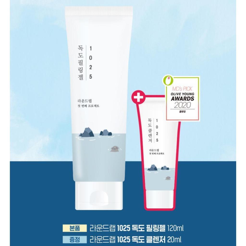 [Round Lab] 1025 Dokdo Peeling Gel 120ml + Cleanser 20ml