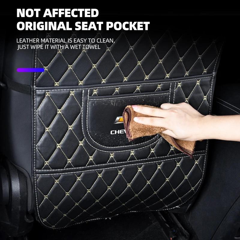 Car Seat Backrest Anti Kick Pad Auto Interior Accessories For Chevrolet Spark Captiva Cruze Malibu Equinox Trax Camaro Blazer