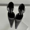 New Style Fashion Sexy Design High Heels Woman Pumps Buckle Strap Mules Slippers Pointed Toe Wedding Banquet Female Shoes