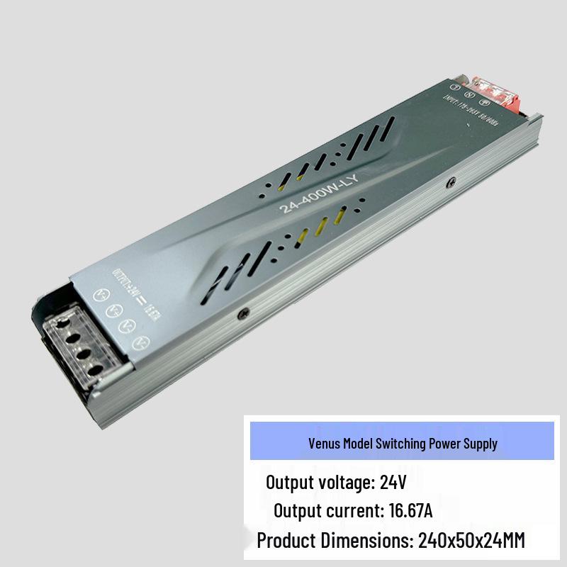 Silent LED 220-to-12 Converter: Low Voltage Linear Light Transformer & Controller for Light Strips.