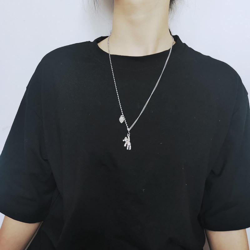 Internet Celebrity Same Harajuku Retro Hip Hop Ins Cold Wind Multi-layer Necklace Female Rabbit Pendant Earth Cool Dancing Accessories