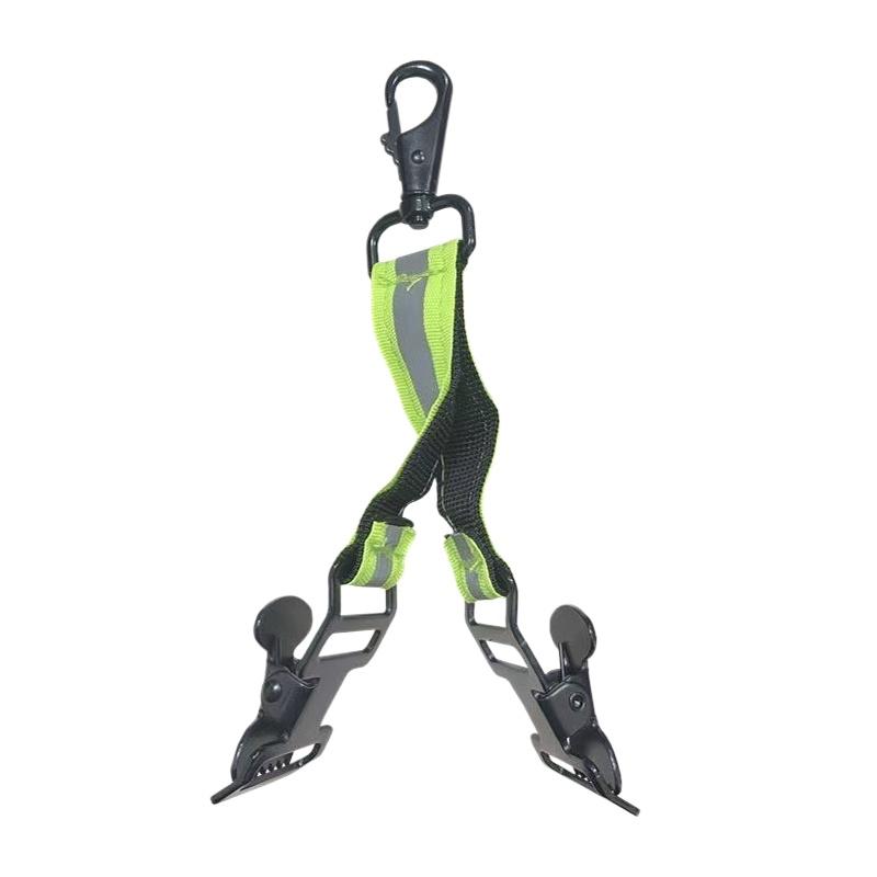1 Stück Multifunktionale Tragbare Handschuhklemmen Feuerwehrhandschuh-Riemen Grün Grau Arbeitsklemme Fäustling-Clips Handschuh-Halter