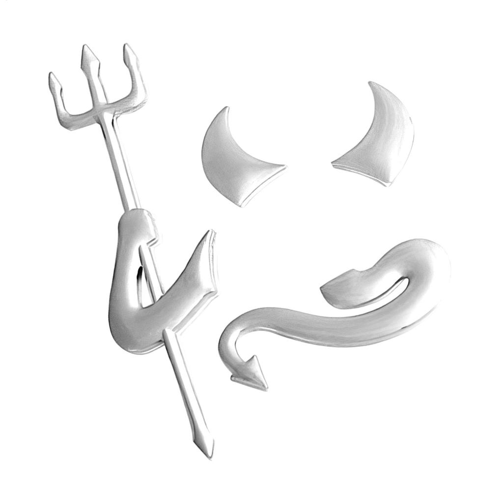 3D Metall Autoaufkleber Auto Karosserieaufkleber Kleiner Nachtdämon Autoaufkleber Für LKW SUV Motorrad Roller Karosserie Kofferraum Heckscheibe