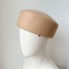 100%Wool Hard Top Pillbox Hat Fedoras Lady Luxury Vintage Painter Berets Trend Women Winter Warm Fascinating Japanese Sailor Hat