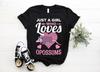 Just A Girl Who Loves Opossums Cute Opossum Gifts Custom T-Shirt, Funny Girls Animal Possum Shirts, Zoo Lover, Zookeeper Birthday Present,
