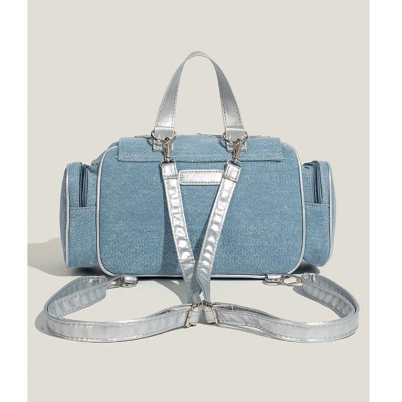 Harajuku Denim Backpack Women Japanese Transparent Female Lolita Vintage  Backpacks Aesthetic