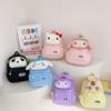 Kuromi Hello Kitty Melody Cinnamoroll Plush Toy Kids Backpack With Breathable Nylon For Kindergarten Children