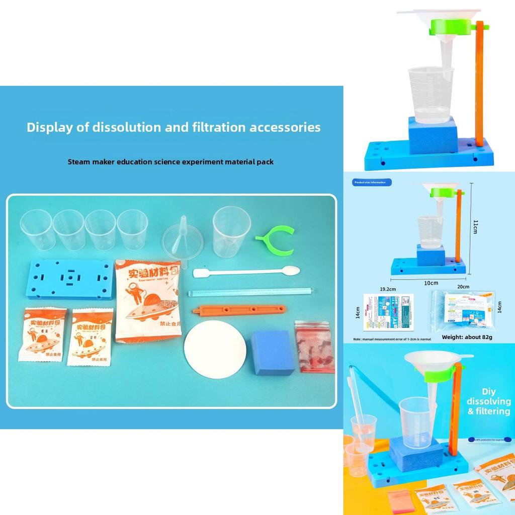Dissolving Filtration Diy Science Kit For Educational Experiments And Creative Learning