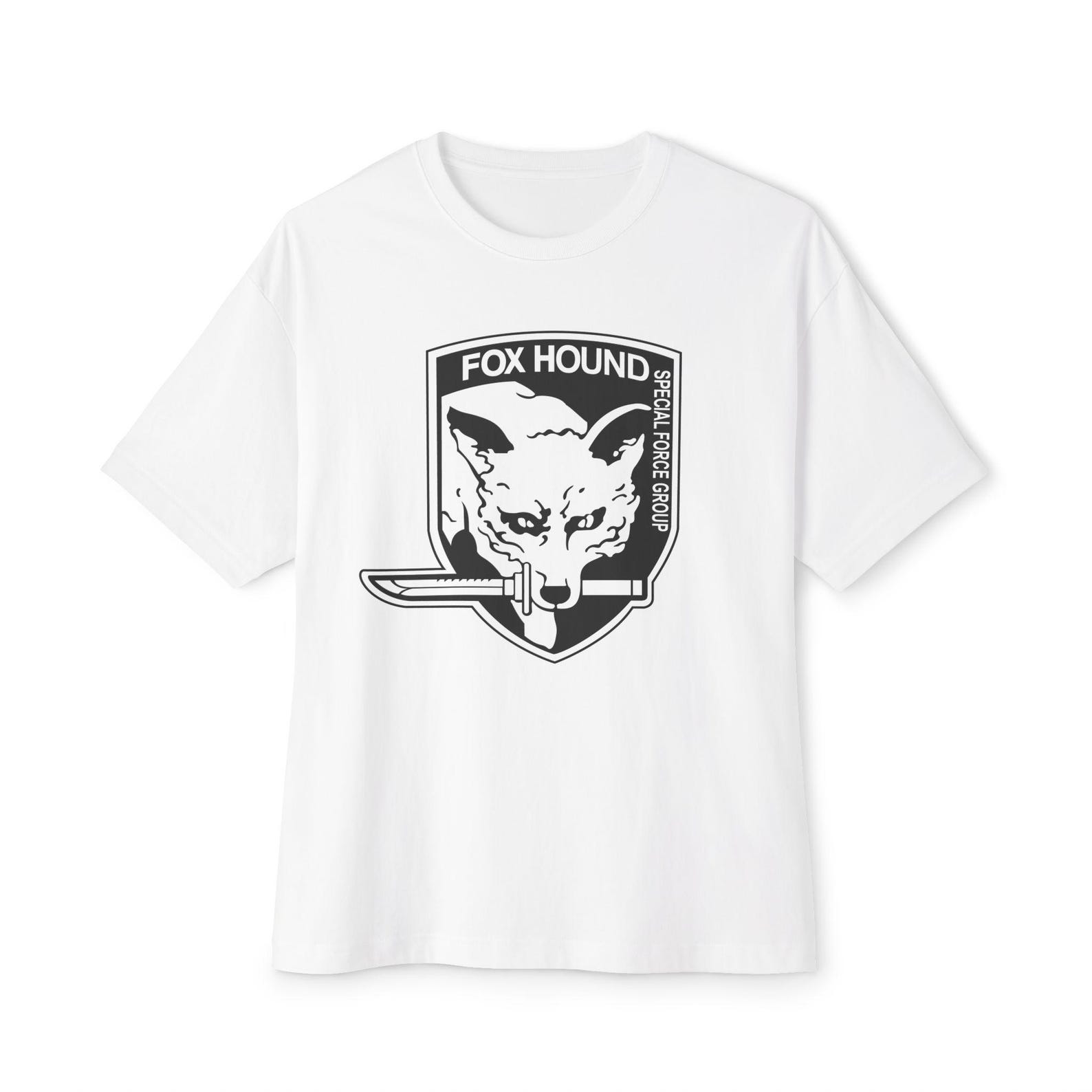 Fox Hound Special Force Group Logo Unisex Oversized Tees T-Shirt Size S-3XL M