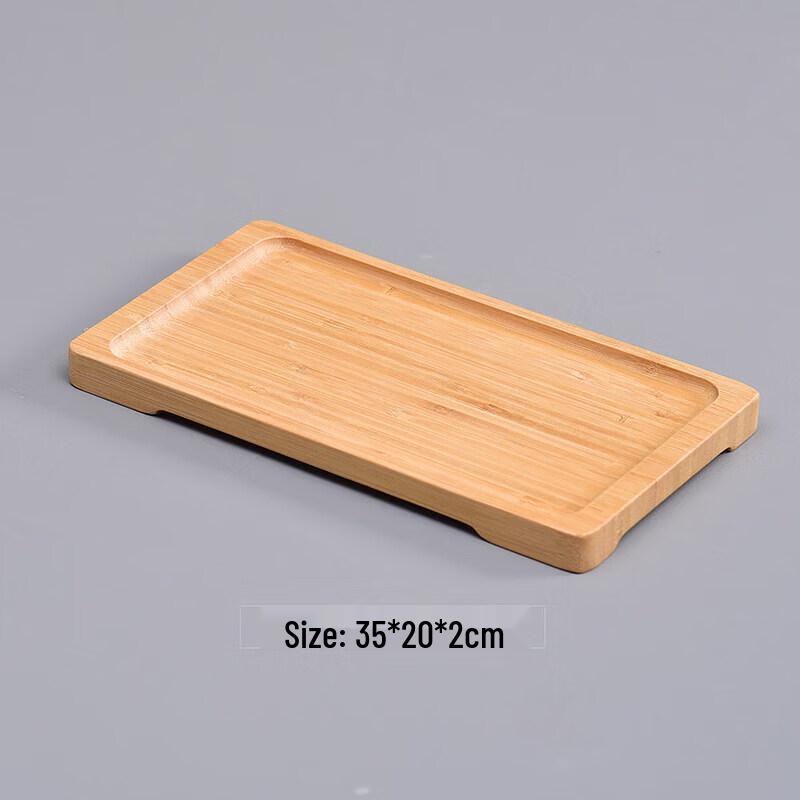 Japanese Style Rectangular Wooden Serving Tray