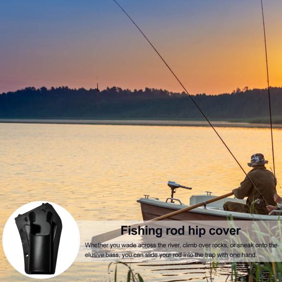 Zasouvací pouzdro na rybářský prut na bok Odolné proti povětrnostním vlivům Rychloupínací Univerzální Snadná instalace Držák prutu pro volné ruce Rybářské příslušenství
