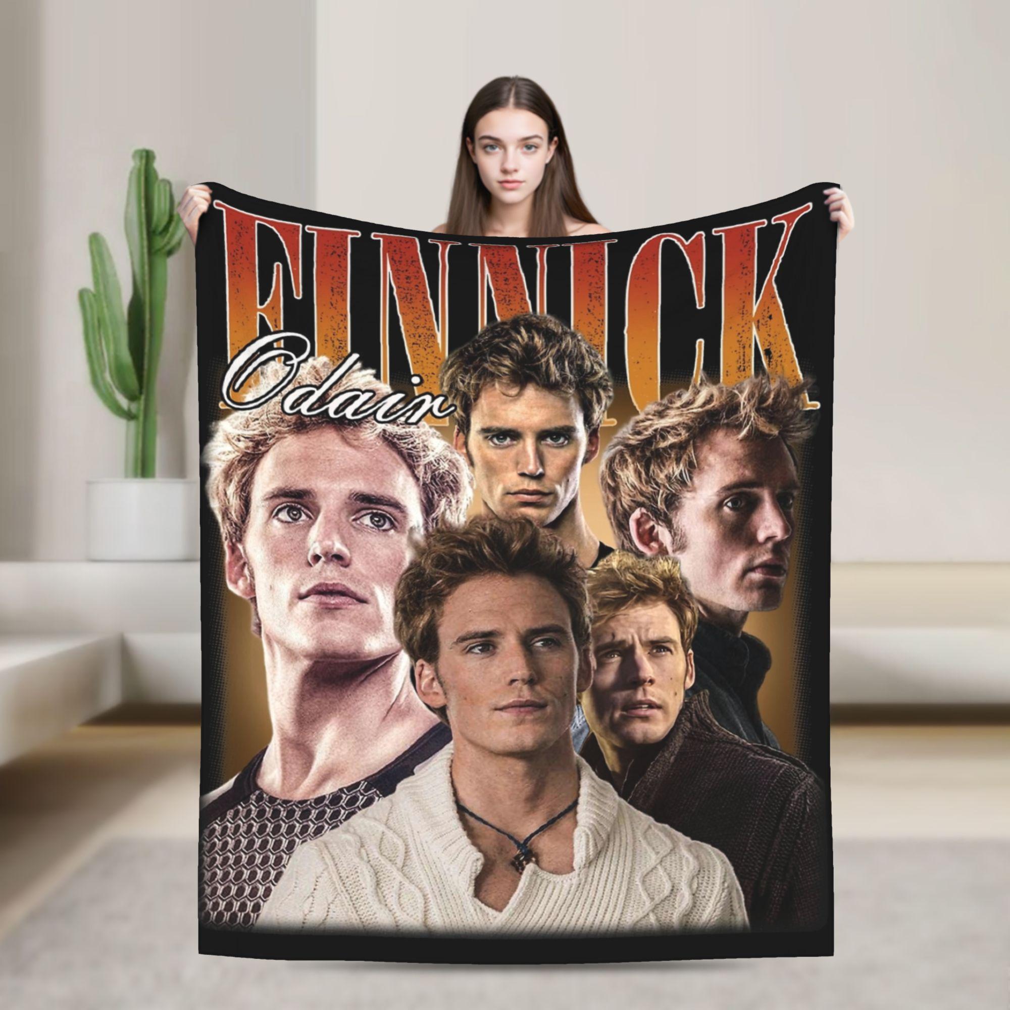 The Hunger Games Finnick Odair Blanket Flannel Spring/Autumn Breathable Warm Throw Blanket for Home Car Rug Piece 75X95CM