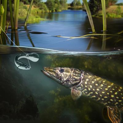 5 Stück Schmerlenköder zum Angeln, weiche Köder, Schwimmköder, Schwimmköder für Salzwasser und Süßwasser