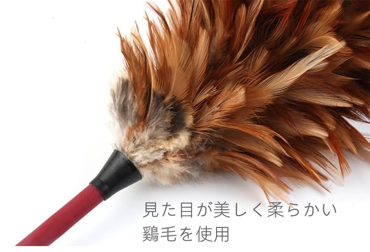 Eine Feder Hergestellt aus glänzendem Hühnerfleisch Ungefähr 65cm Auto Feder Huhn kompatibel mit beschichtetem Staubwischer! weich, Federn! lange. Staubwischer, Federn,