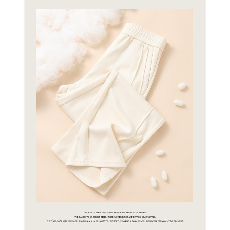 DIMANAF Autumn Winter Plus Size Women Pants Lady Long Pants Loose Casual Oversized Bottoms Thick Knitted