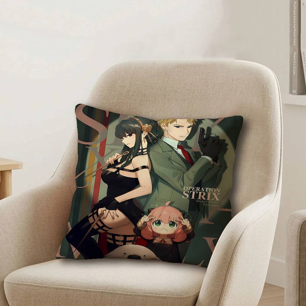 Japan Anime SPY FAMILY Personalized Pillow Cover Kids Bedroom Wild Party Decor Pillowcase kid Birthday shower Gift