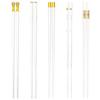 5 Pairs White Gold Chopsticks Set Healthy Korean Sushi Sticks Chopsticks Reusable Non-slip Chopsticks For Party Hotel Restaurant