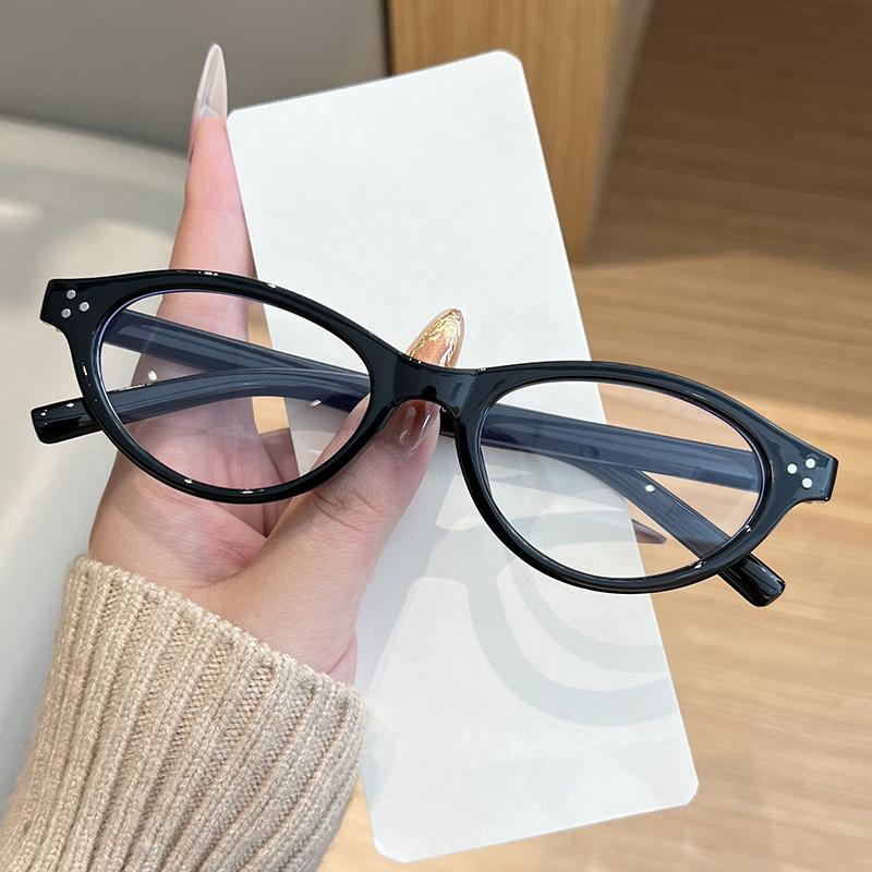 Anti-Blue Light Glasses Fashion Oval Eyewear Women Exquisite Luxury Eyeglasses Blue Light Blocking Man Lady Computer Eyeglas