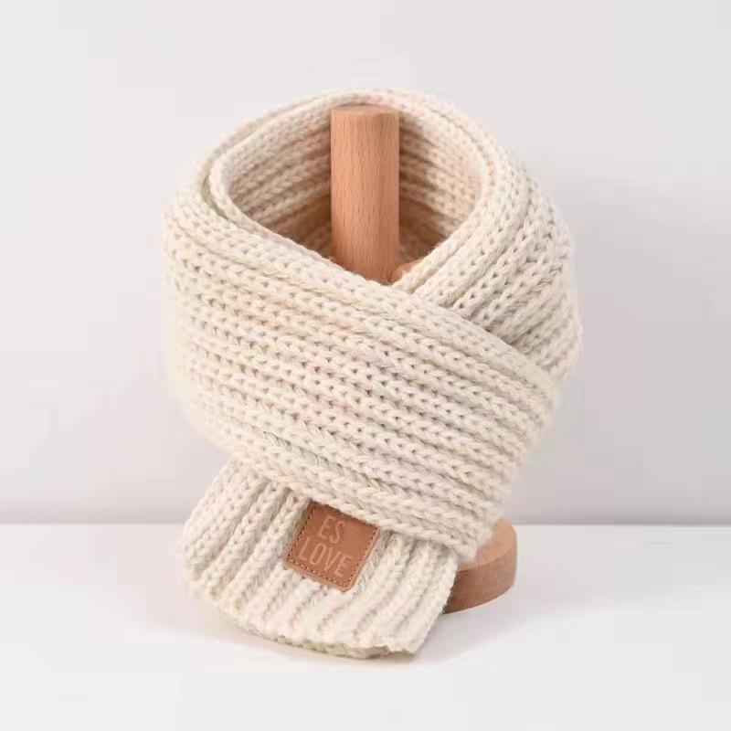 Children's scarf male warm girl thickened small scarf knitted Korean version boy little girl baby scarf autumn and winter
