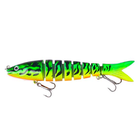 

13.4см 18г Многосоставная приманка для рыбы Реалистичный дизайн 3D глаза Голографическое тело Приманка Набор приманок со встроенным шариком Колеблющаяся приманка для рыбы 17