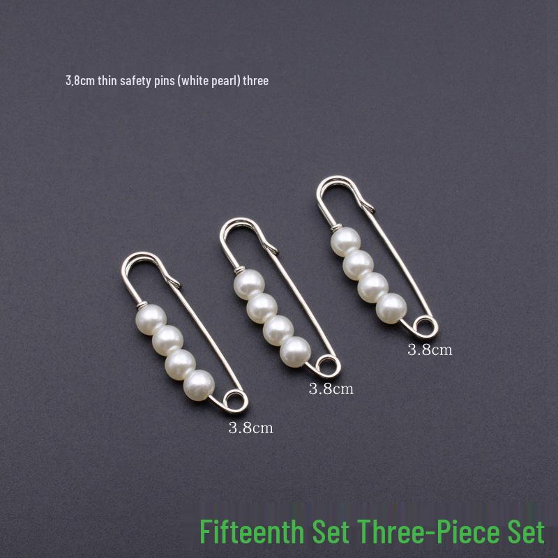 Anti-Exposure Safety Pin Brooch Set for Clothing, Cardigans, Scarves, Dresses, and Waist-Cinching