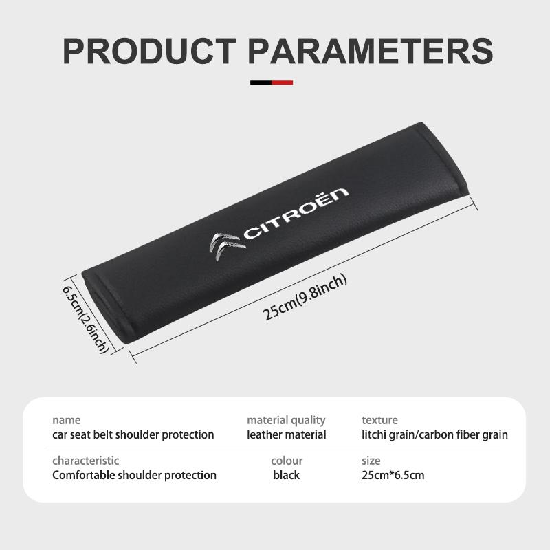Car Seat Belt Shoulder Auto Adjuster Device Protection Pad For Citroen C5 C1 C2 C6 C4L DS3 DS4 DS5 C-Elysee Grand Berlingo