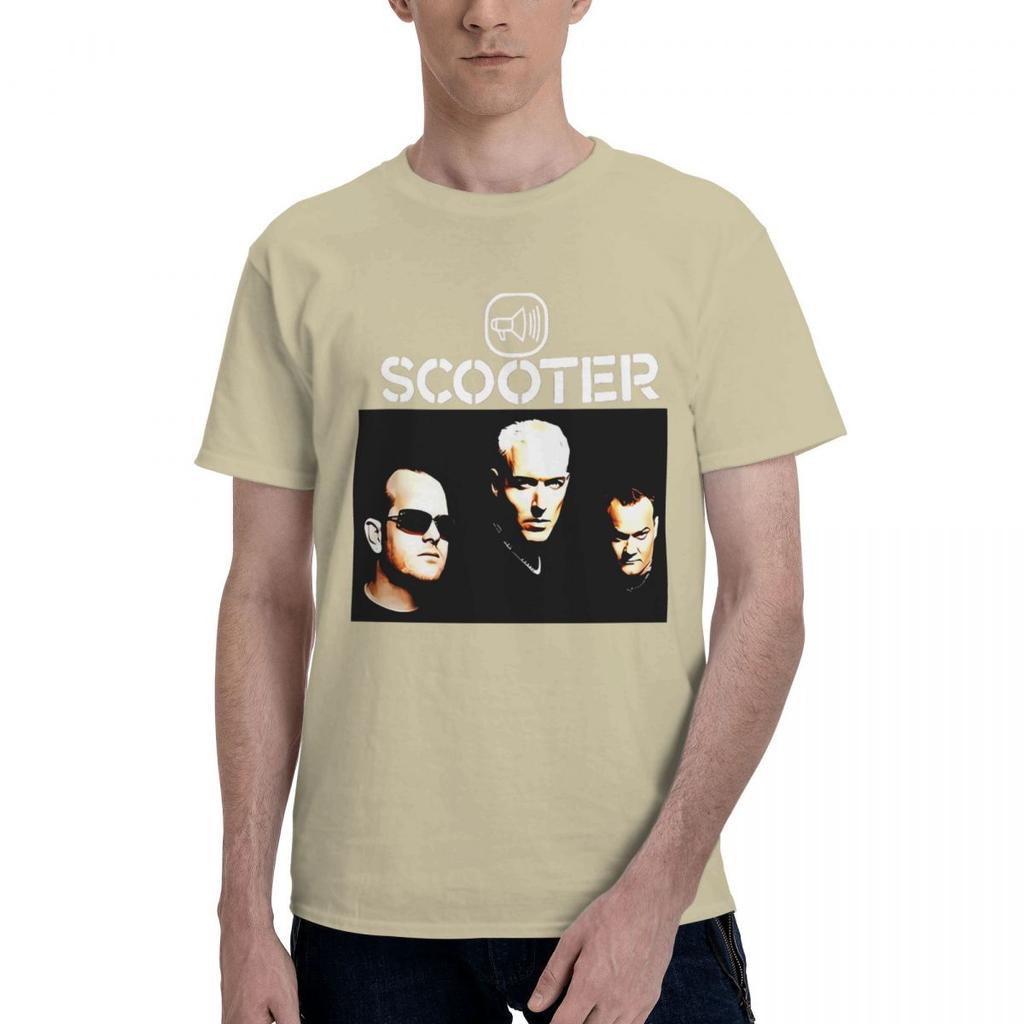 New Scooter Techno Hard Trend German Band 100 Cotton Casual Breathable Confortable Man High End Mens Clothing Funny Gift