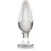 Anal Plug - Icicles - No. 26 - Pyrex Glass - 3.8 Cm Diameter - Clear