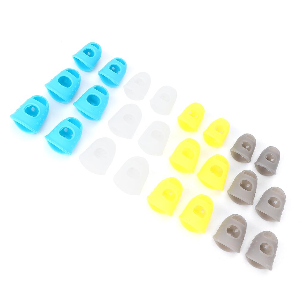 24 szt. Wielofunkcyjne Silikonowe Ochraniacze na Opuszki Palców Ochraniacze na Palce do Gry na Gitarze do Pracy Papierkowej