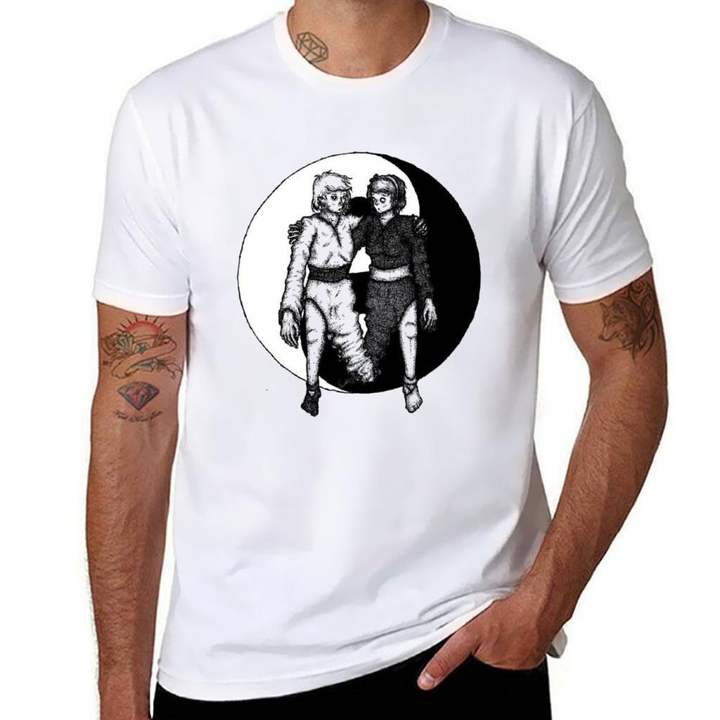 Yin Yang Tshirt Regular Fit Plain Tee Shirt
