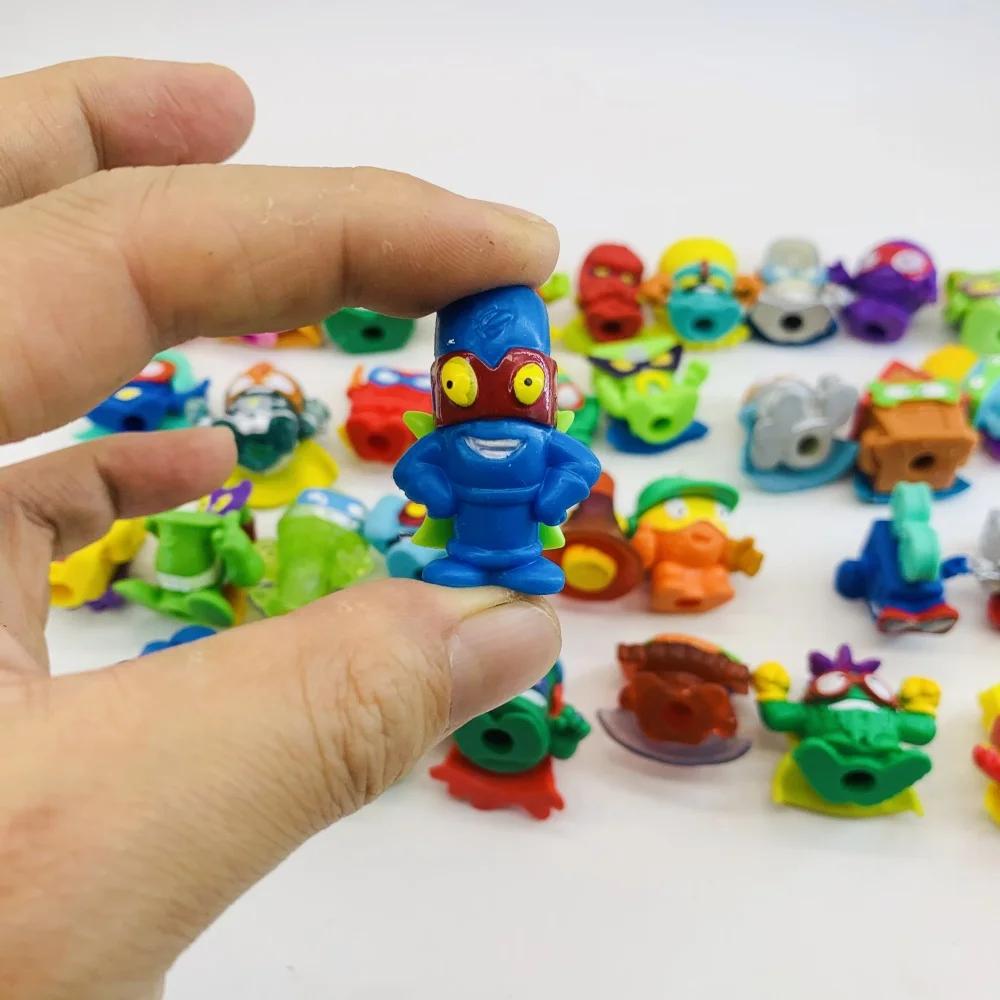 15Pcs Poupées Figurines Superzings Originales 3CM Superthins Modèle de Collection de Déchets Figuras Jouets pour Enfants Cadeau Sans Répétition
