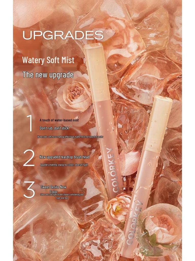 Colorkey Matte Black Satin Lip Tint - Moisturizing & Affordable Lip Clay for Students