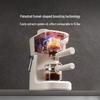 Italian Moka Pot: Semi-Automatic Coffee Maker for Home or Office with Manual Grinding and Brewing.