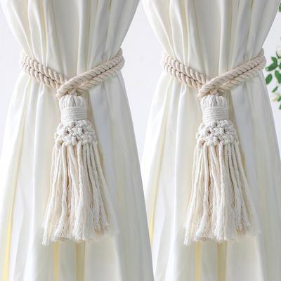 Makrome Perde Bağları Boho İp Perde Bağı Dekoratif Dokuma Perde Tutucuları Ev Dekoru Oda Dekoru