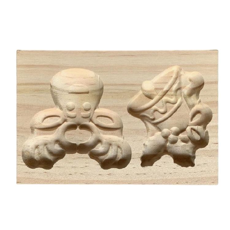 Classical Wood Cookie Molds With Unseamed Releases Feature Natural Materials Construction Perfect For Shaping Cookie And Chocolates