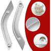 Interior Door Grab Handle Inserts Cover, Door Handle Trim Cover | Replacement for Jeep Wrangler JK JKU 2011-2018, Replaces 1RC72JAHAD