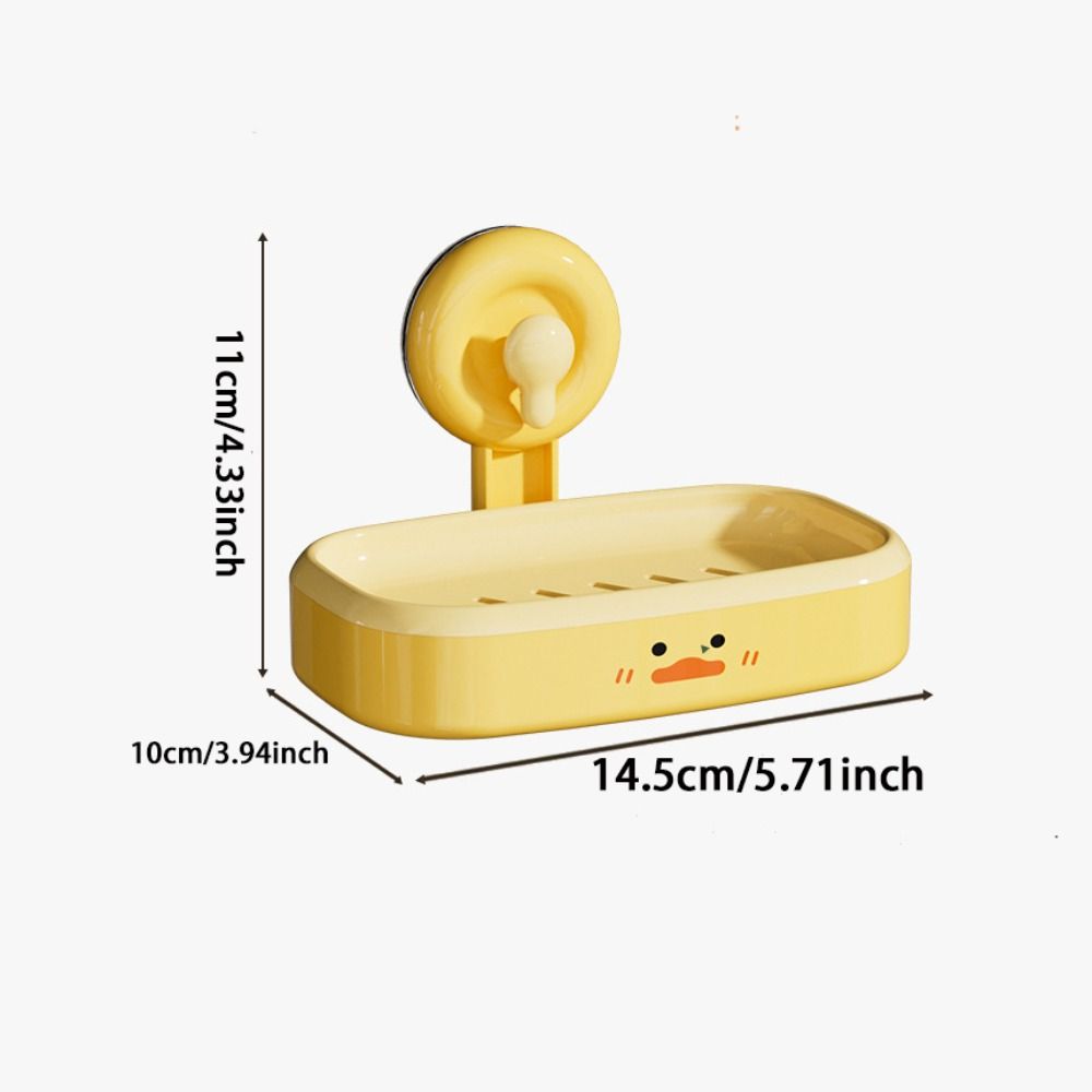 Plastic Soap Holder Wall Mounted Soap Container Tray Creative Soap Storage Rack  Bathroom