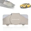 HUDIY Prius 60 Series Logo Car Sunglasses PU Thin Sun Visor with Magnetic Sunglasses Easy Access While Makeup Mirror Car Accessory Japanese