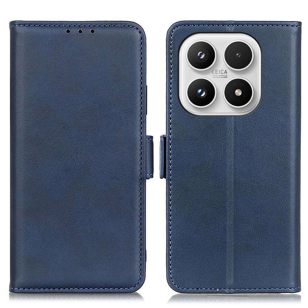 For Xiaomi 17 Case Stand Cowhide Texture Anti Scratch PU Leather Phone Cover