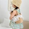 Fashionable Baby Summer Beach Bag Charming Woven Handheld Tote For Girls