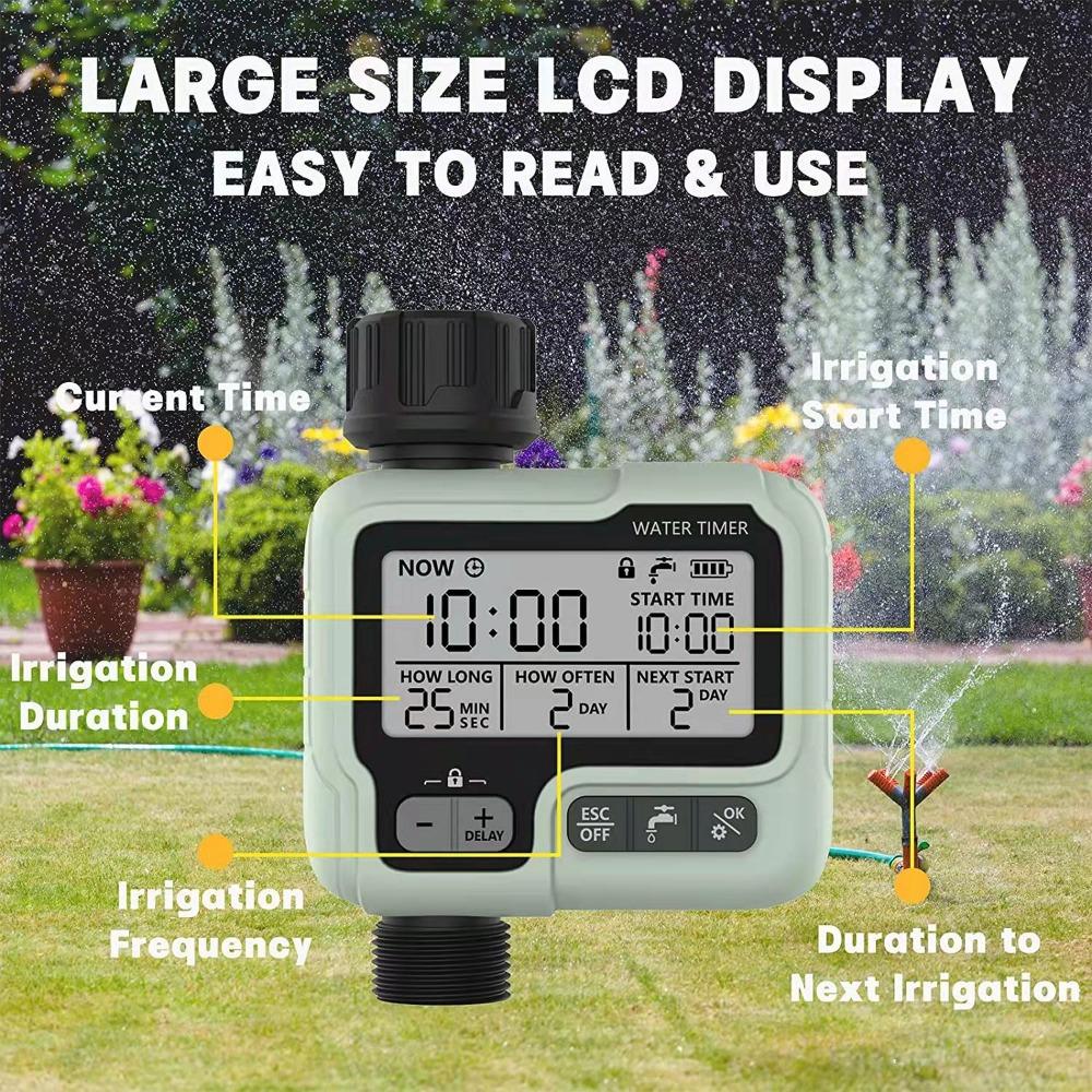 Intelligent Automatic Water Timer Large Screen Garden Sprinkler Timer  Agriculture