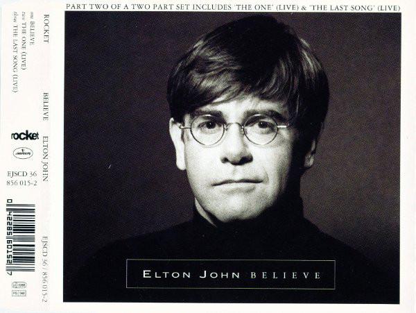 

CD ЭЛТОН ДЖОН - Believe 8560152,EJSCD36 Mercury, The Ro 1995 UK Рок Б/У