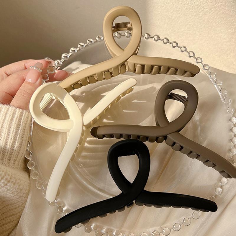 Simple Frosted Large Hair Clip For Women  French Elegant Hairgrips Korean Style Hair Claw Girls Hairpins Hair Accessories