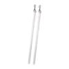 Pack of 2 Plastic 12Inch Curtain Pull Wand Drapery Control Pull Rod Stick with Hook for Opening and Closing Curtain