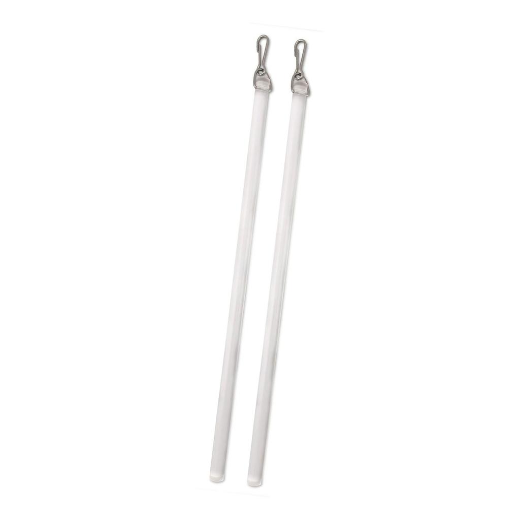 Pack of 2 Plastic 12Inch Curtain Pull Wand Drapery Control Pull Rod Stick with Hook for Opening and Closing Curtain