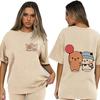 Bubu Dudu Velikost EU Topy Roztomilé tričko Manga Ženy Muži Legrační tričko Grafika Tričko pro volný čas Y2k Streetwear Kreslené gotické oblečení