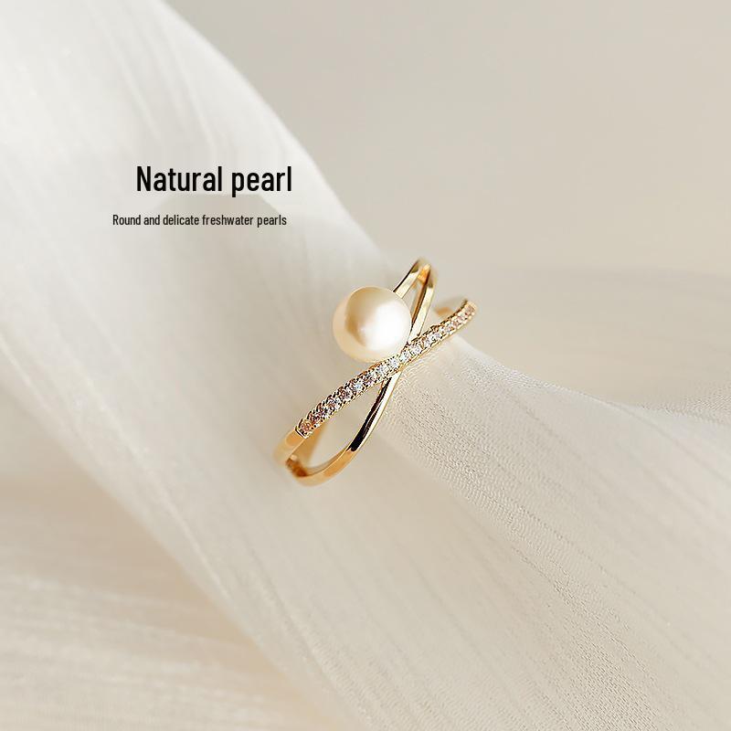 Trendy Pearl Ring: Stylish, Elegant & Unique Design for Women