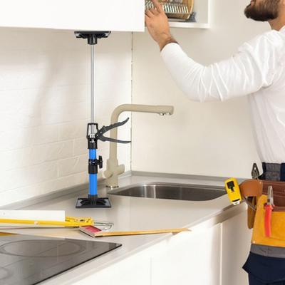 2 Stück Schrankheber Handstützstange Teleskop-Stahlstange Verstellbare Schnellstützstange DIY-Installationshelfer