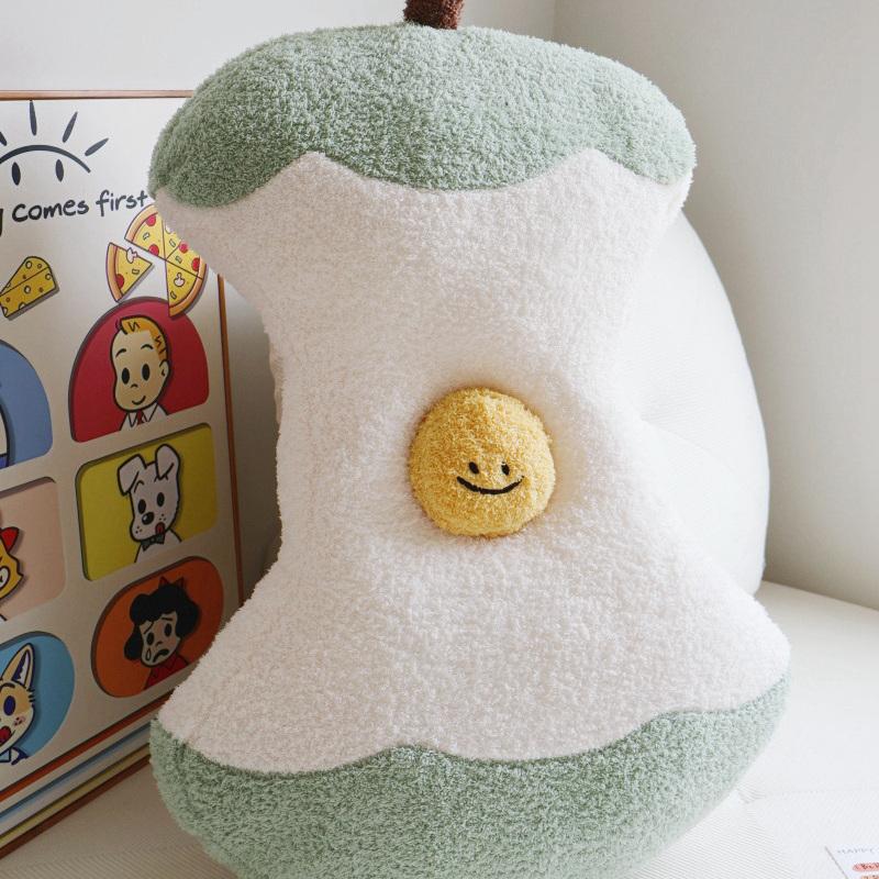 2 Styles Fruit Apple Pillow Stuffed Toy Filled Doll Fruit  Apple Core Cushion Pillow Soft Plush Baby Girl Birthday Gift